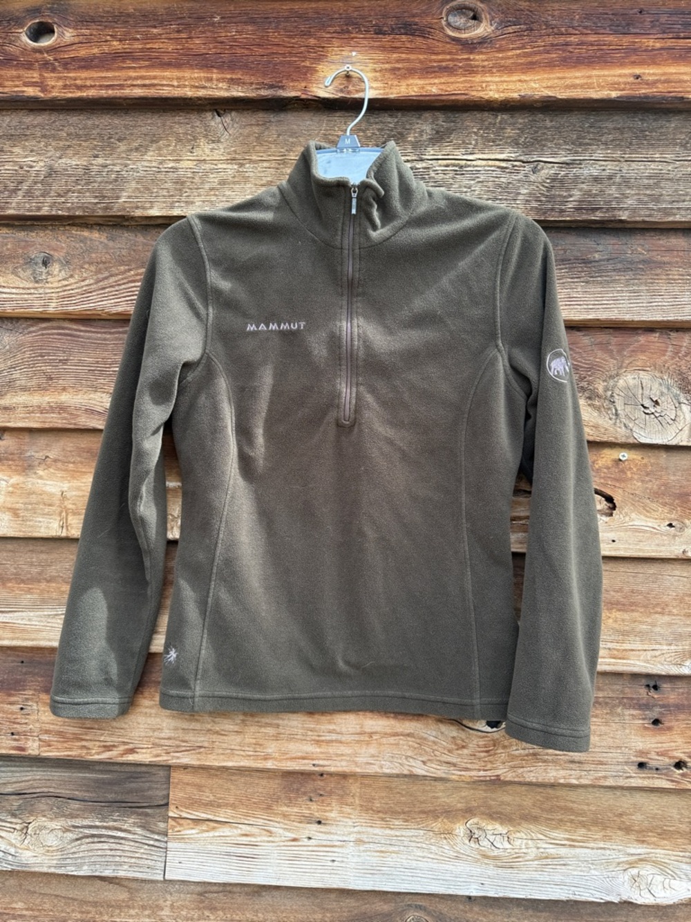 MAMMUT fleece zip neck pullover